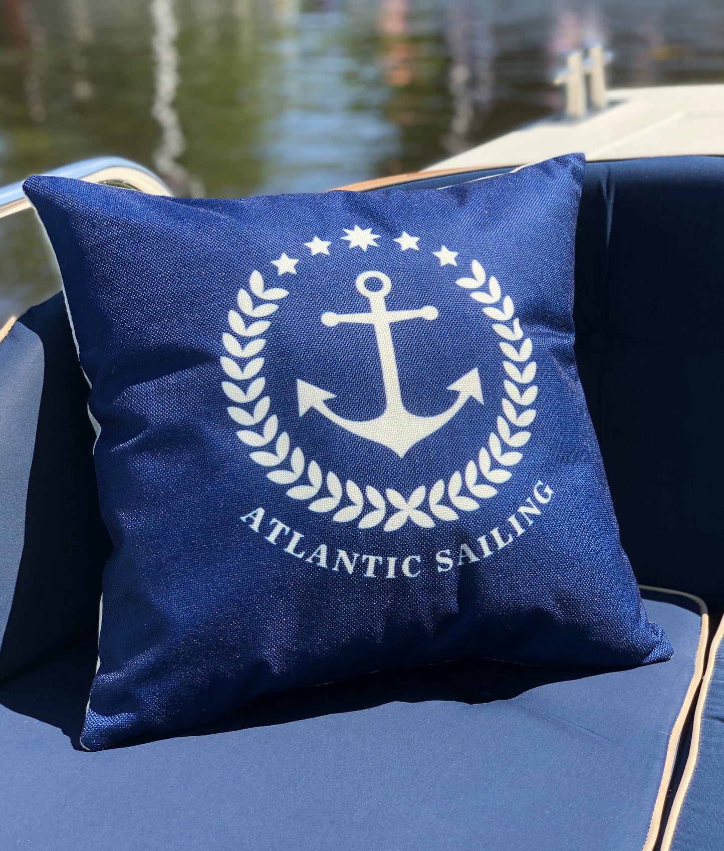 Bootkussen - Atlantic - 45x45 - royal blauw