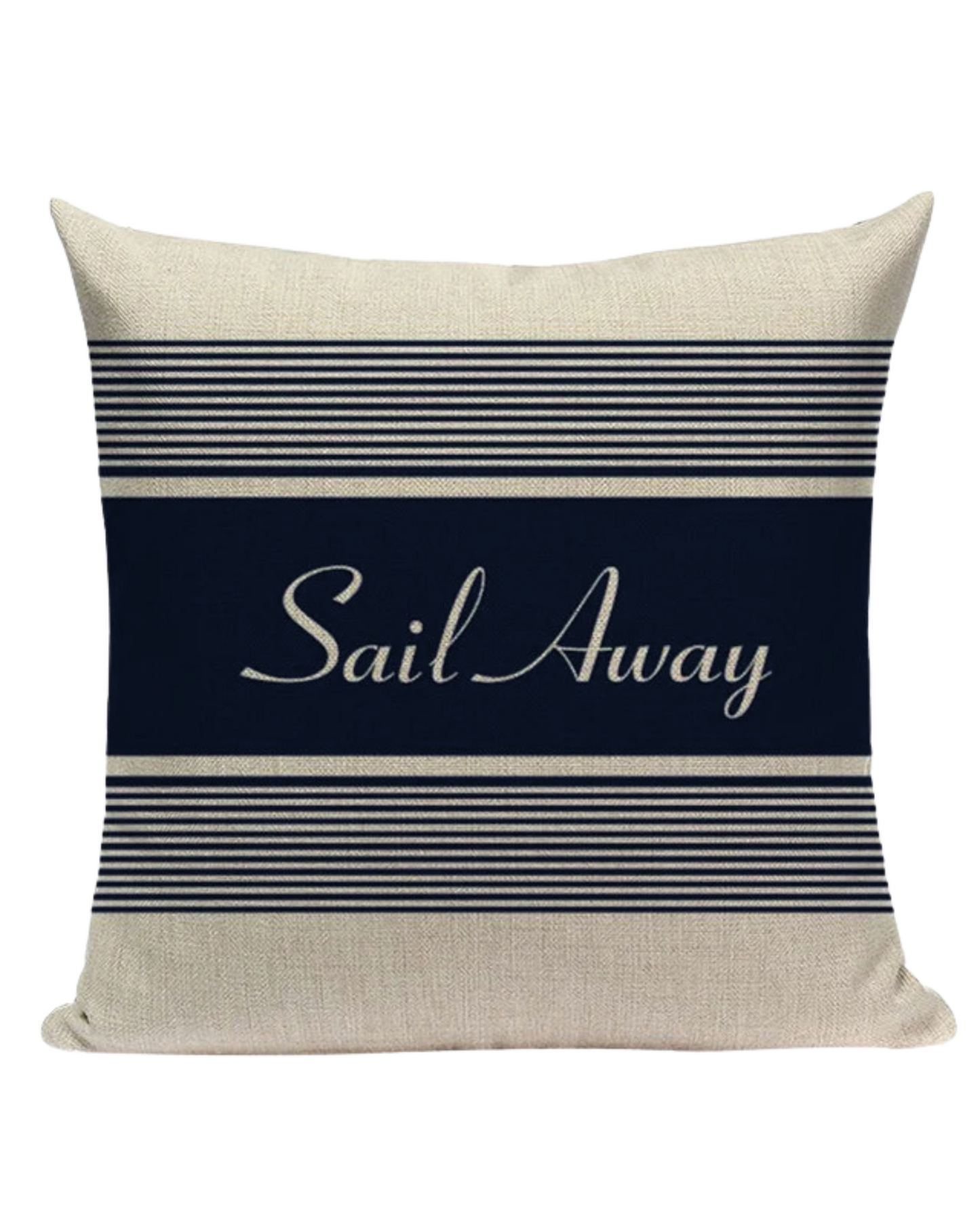 Bootkussen - sail away - 45x45 - donkerblauw