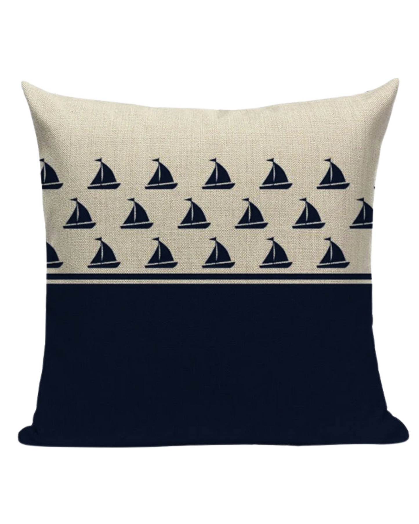 Bootkussen - Zeiljacht - 45x45 - donkerblauw