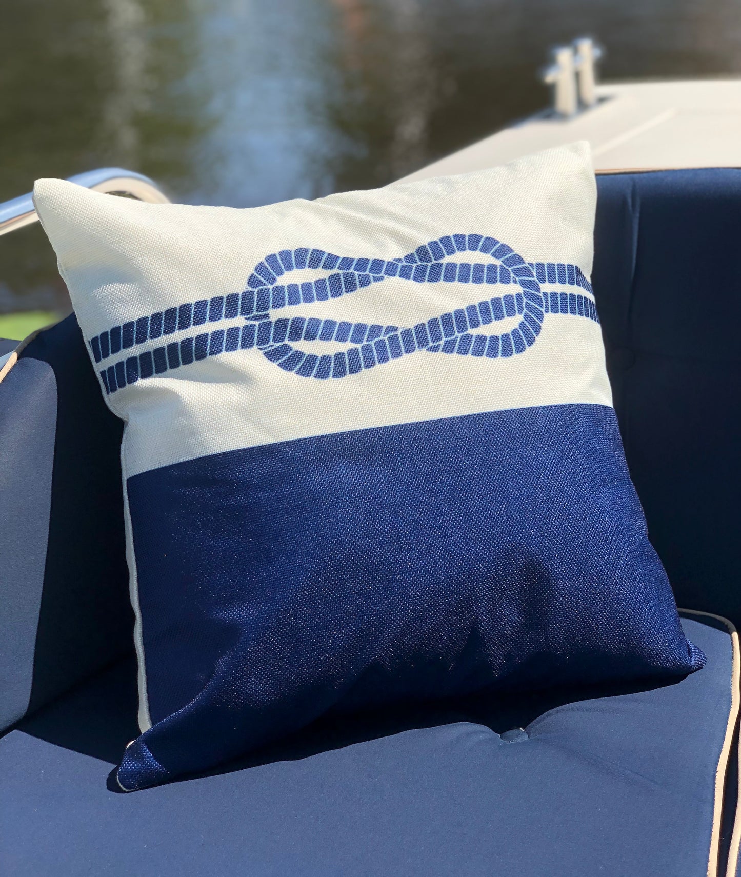 Bootkussen - Afmeren - 45x45 - royal blauw