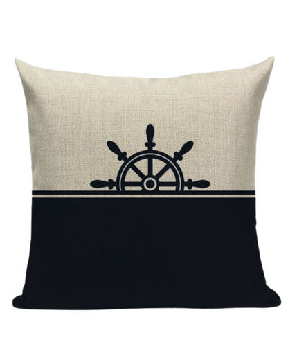 Bootkussen - Kapitein - 45x45 - donkerblauw