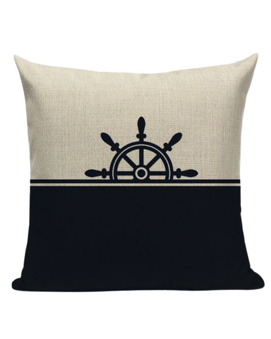 Bootkussen - Kapitein - 45x45 - donkerblauw