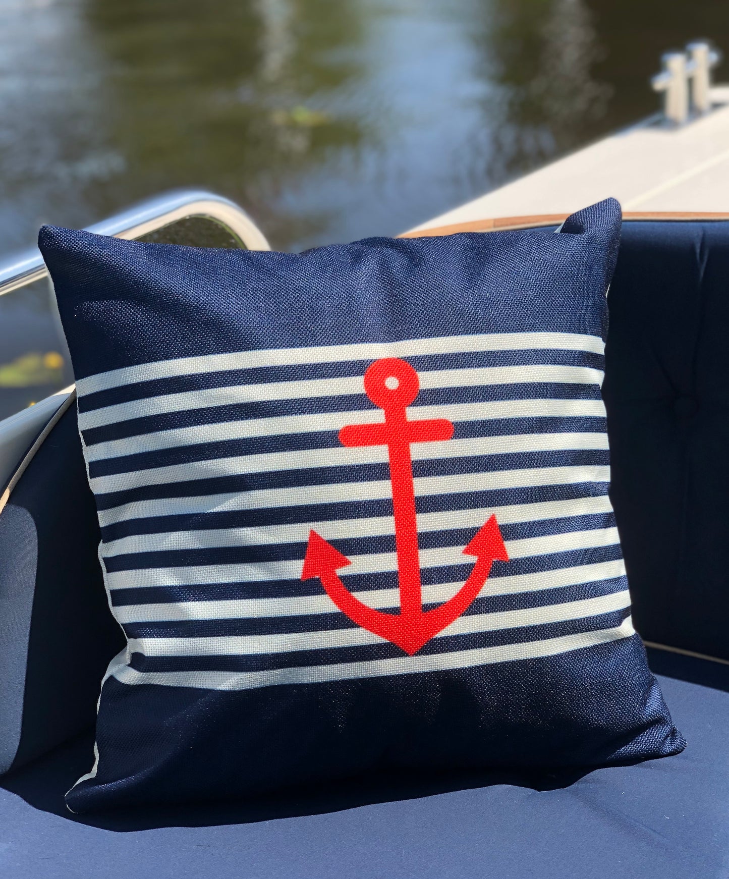 Bootkussen - Bakboord - 45x45 - royal blauw